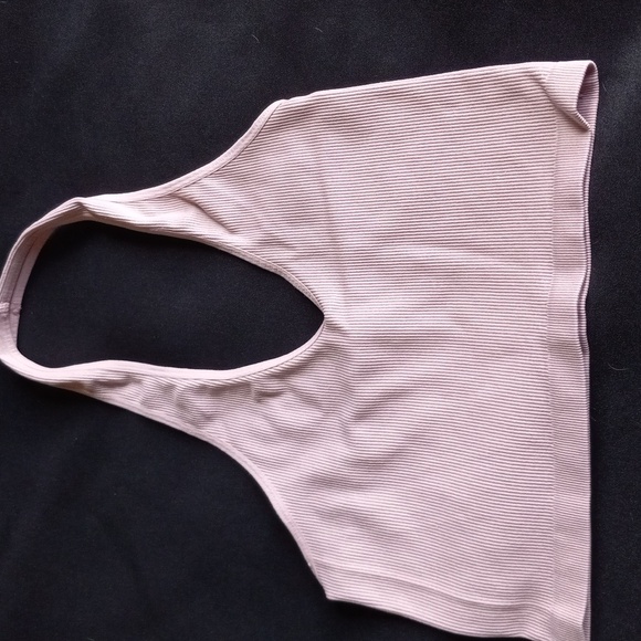 Pack of three two cropped one short summer tops green pink and coral s/m - Picture 8 of 8